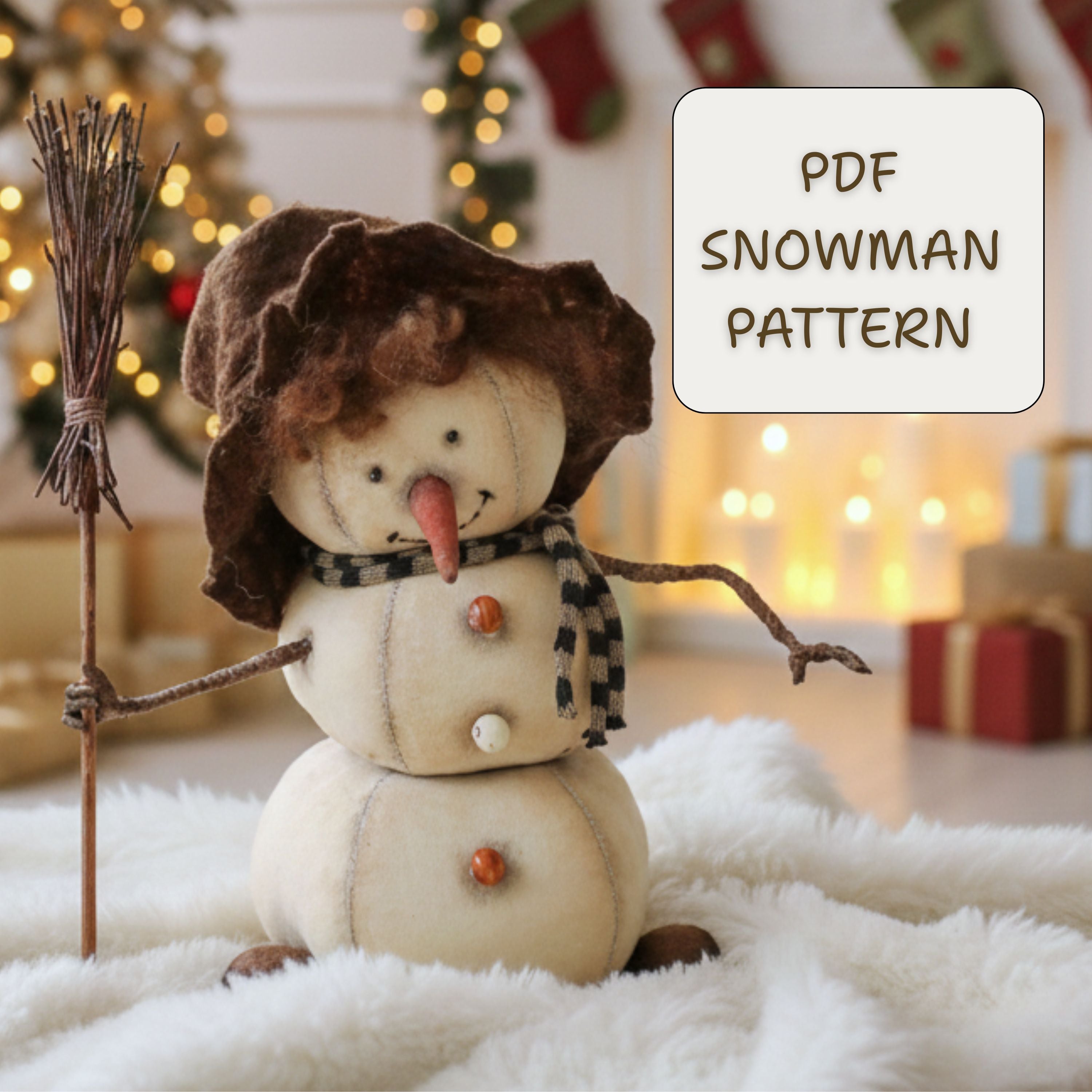 Christmas Snowman doll pattern