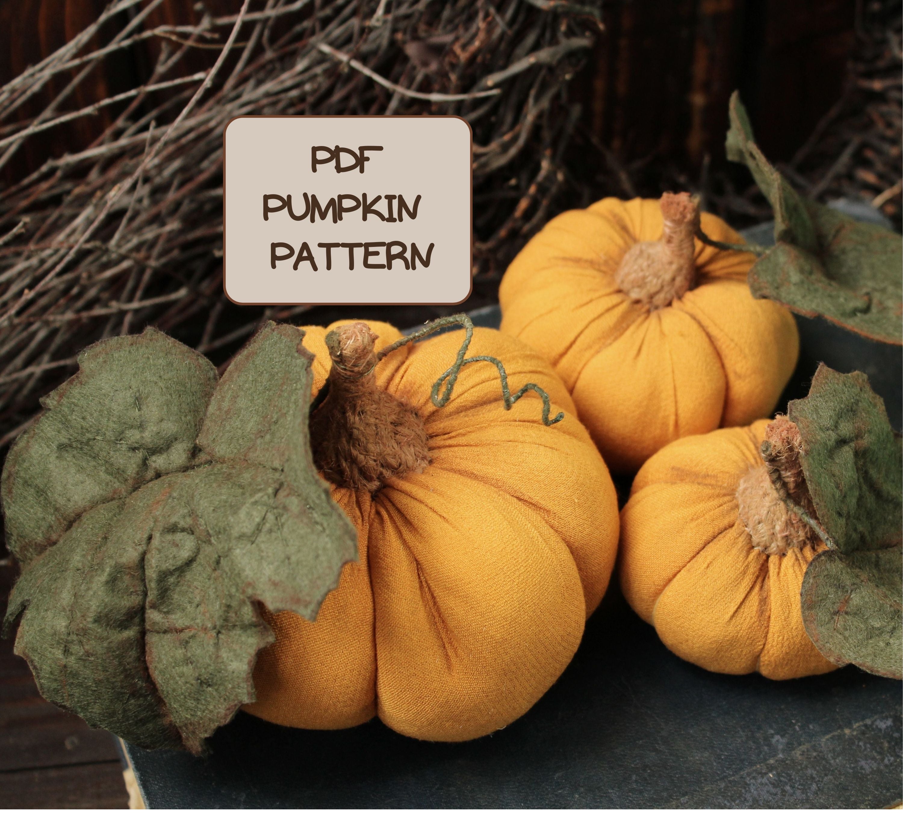 Pumpkin sewing pattern PDF CuteCreepy