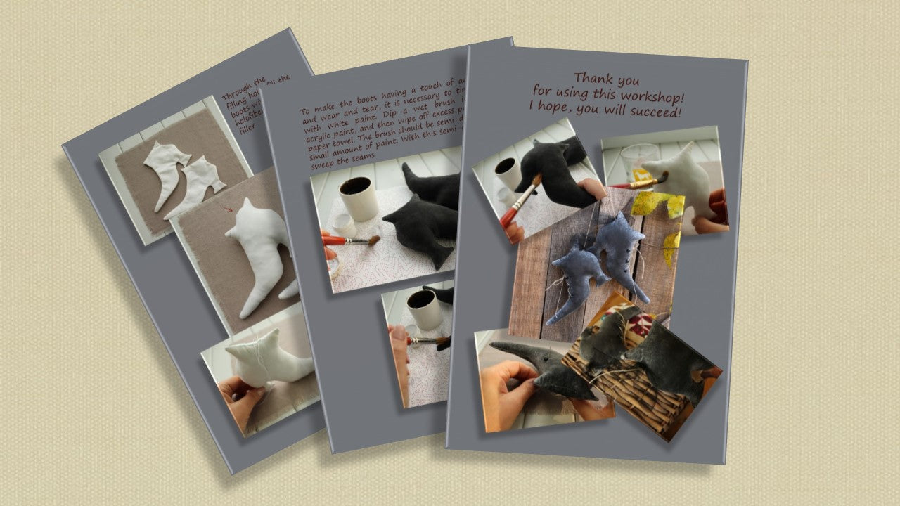 Witch shoes primitive pattern PDF