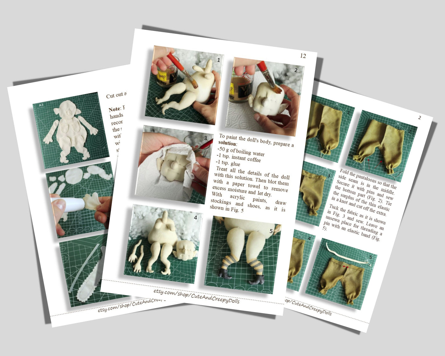 Old Witch Doll Sewing Pattern PDF