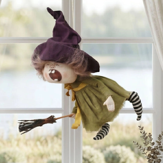 Hanging kitchen witch doll