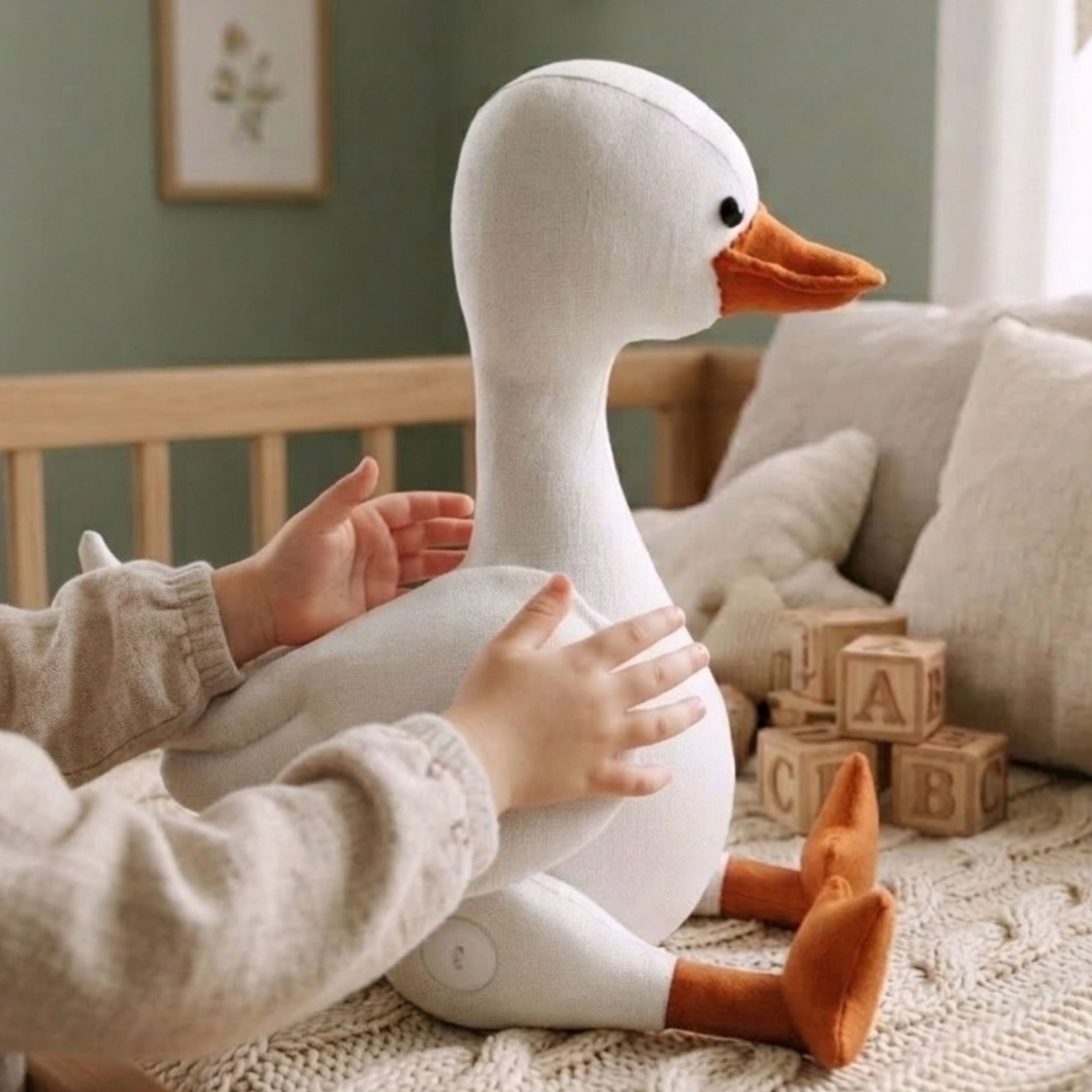 Goose Soft Toy Sewing Pattern PDF for Beginners