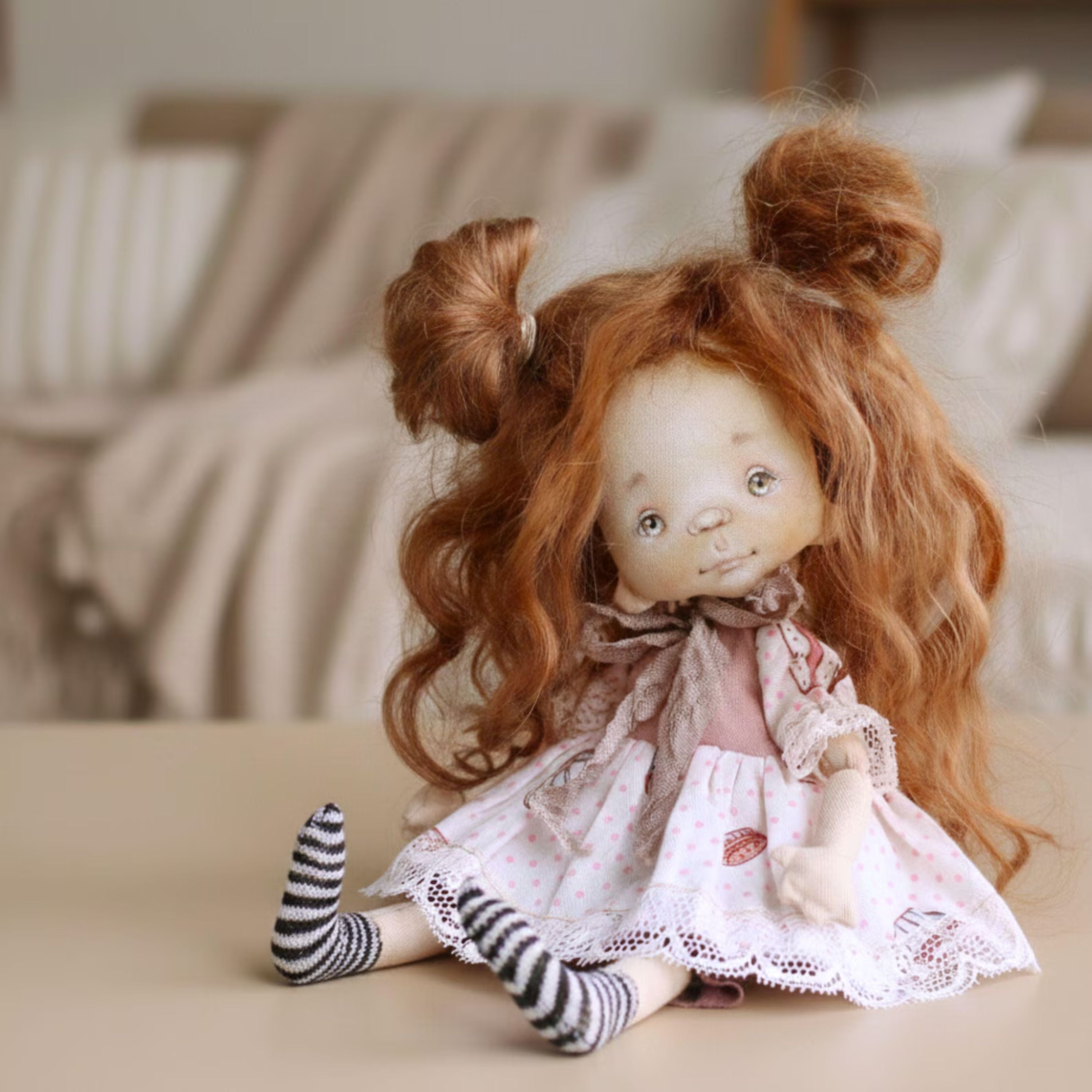 Cloth Doll Sewing Pattern PDF 8"– Includes Clothes Pattern & Face Painting Guide