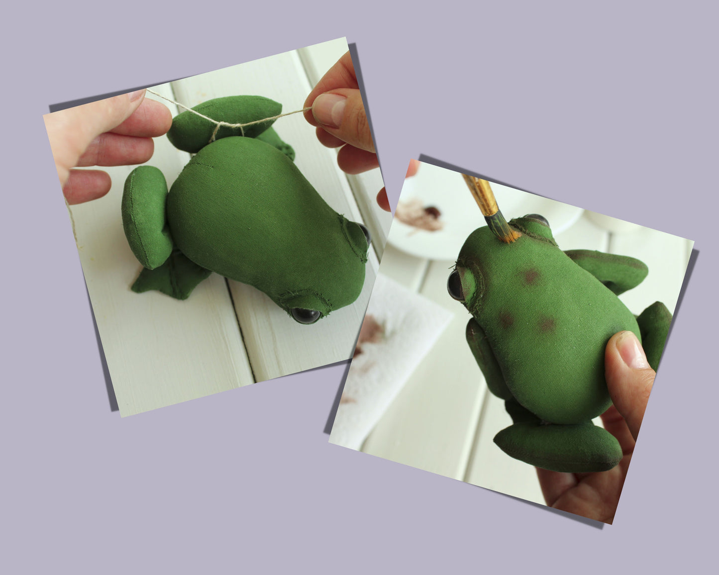 Frog sewing pattern, frog plush