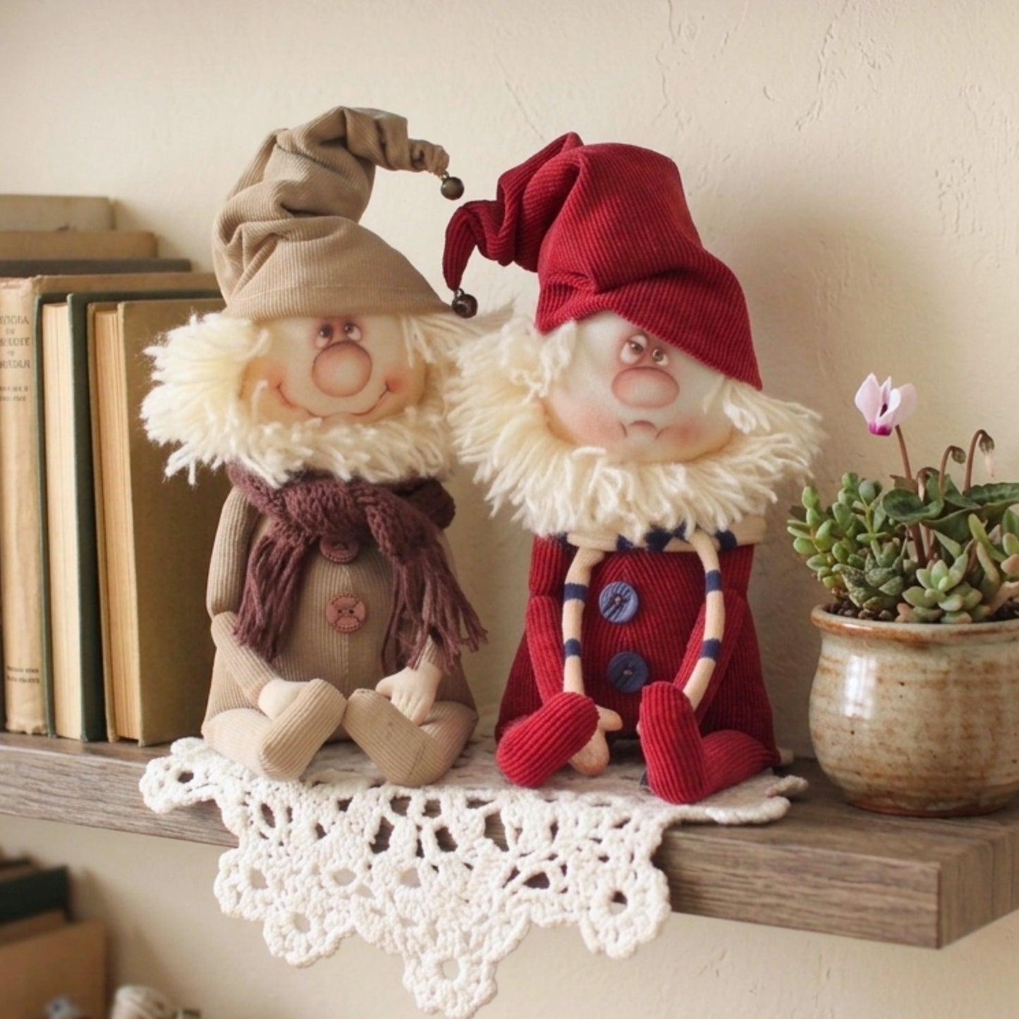 Christmas Gnome Sewing Patterns PDF for Happy and Sad Gnomes