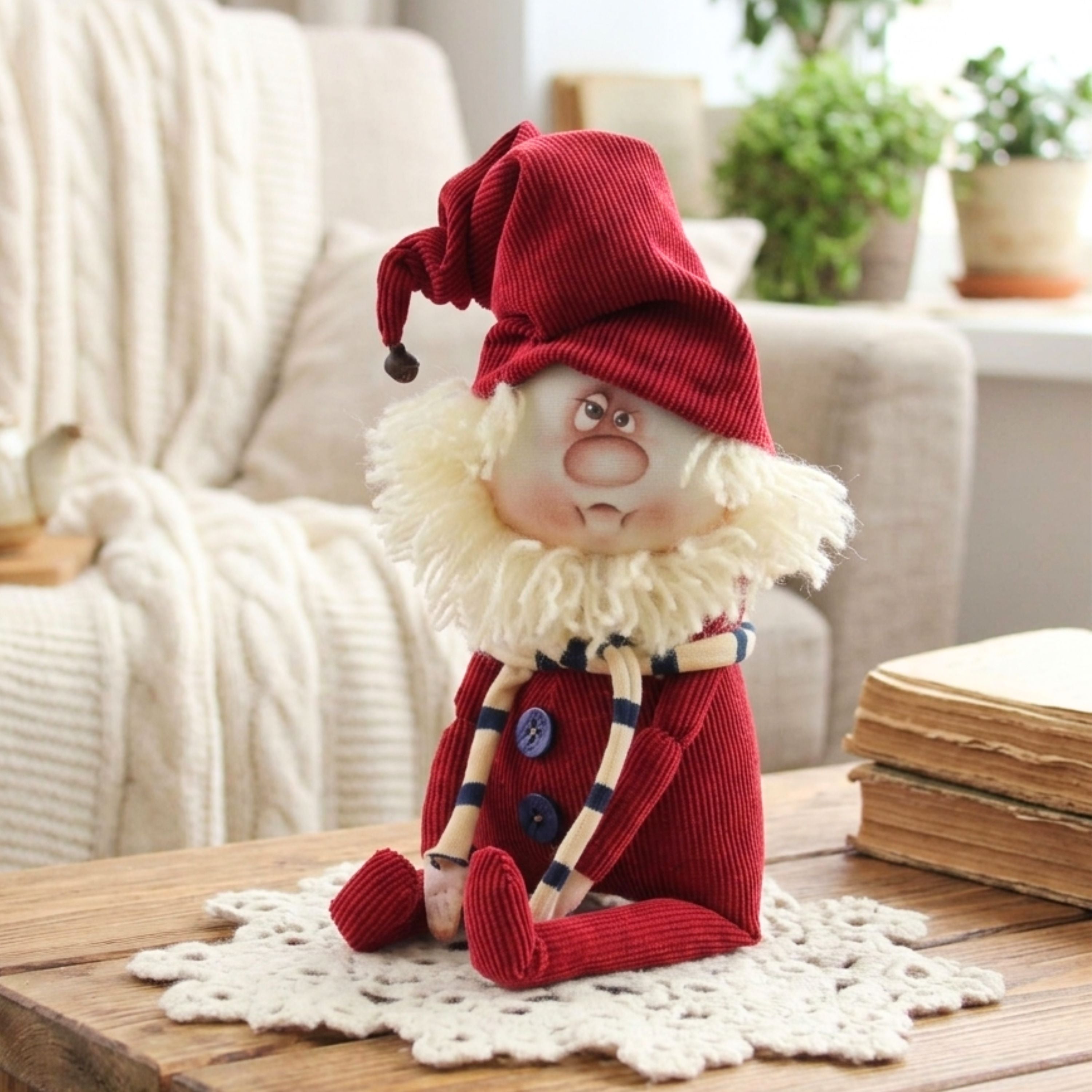 Christmas Gnome Sewing Patterns PDF for Happy and Sad Gnomes