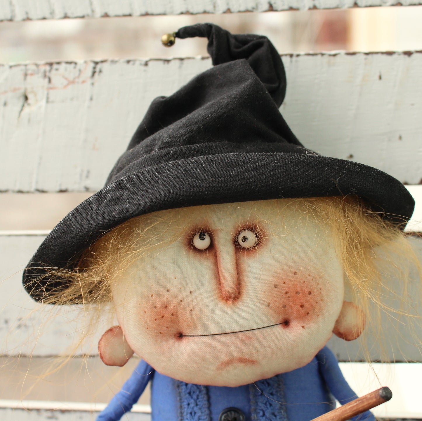 Kitchen Witch Rag Doll with Broom