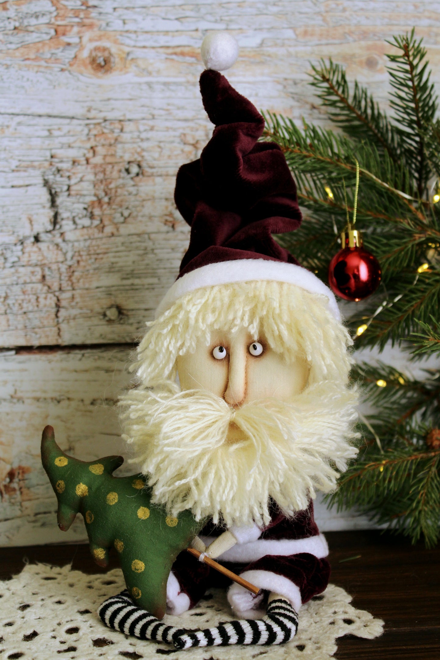 Handmade Christmas Primitive Santa pattern PDF