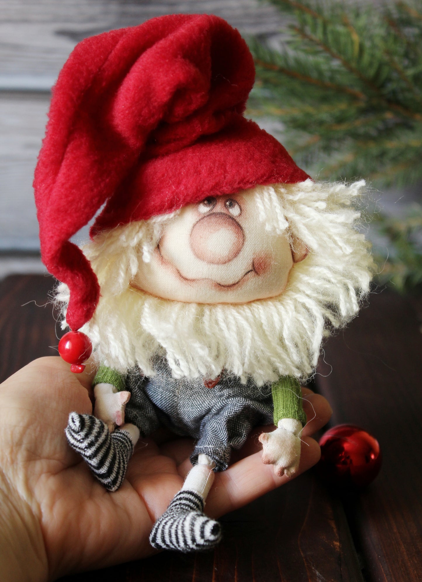 Handcrafted Christmas Gnome Ornaments