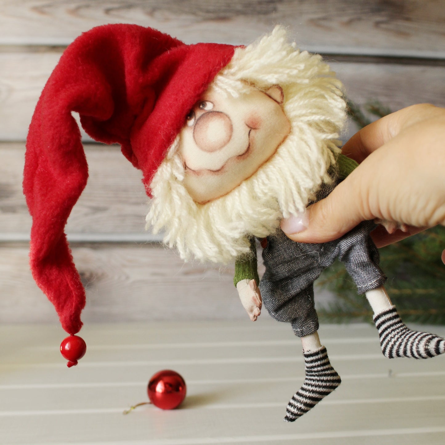 Handcrafted Christmas Gnome Ornaments