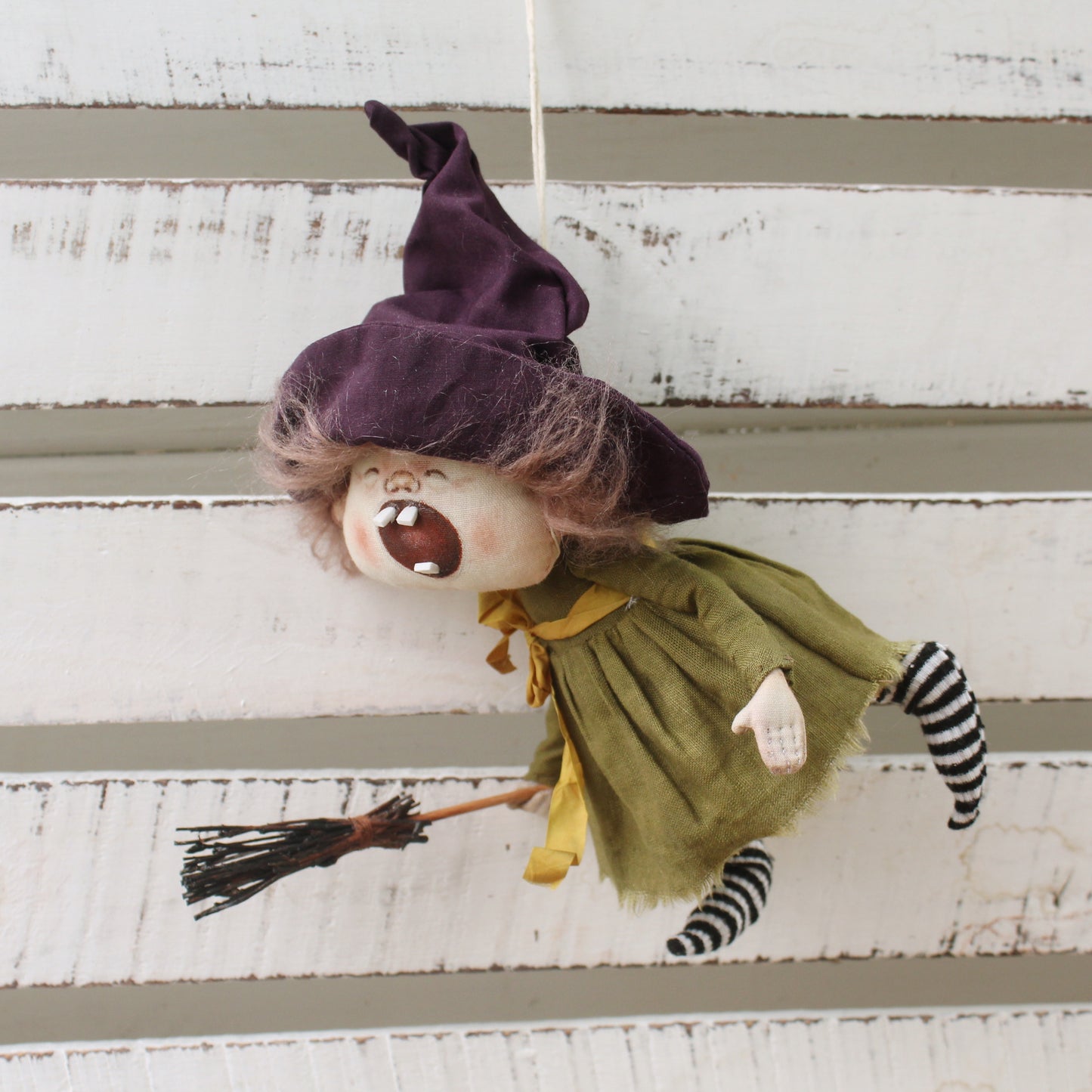 Hanging kitchen witch doll