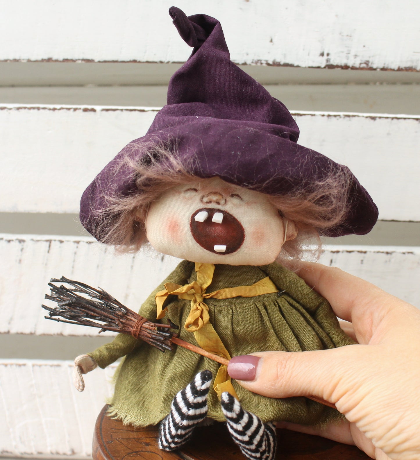 Hanging kitchen witch doll