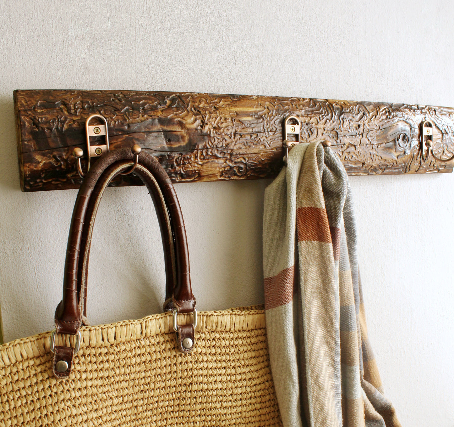 Coat Rack Wall Mount, Coat Hooks for Wall, Rustic Coat Rack