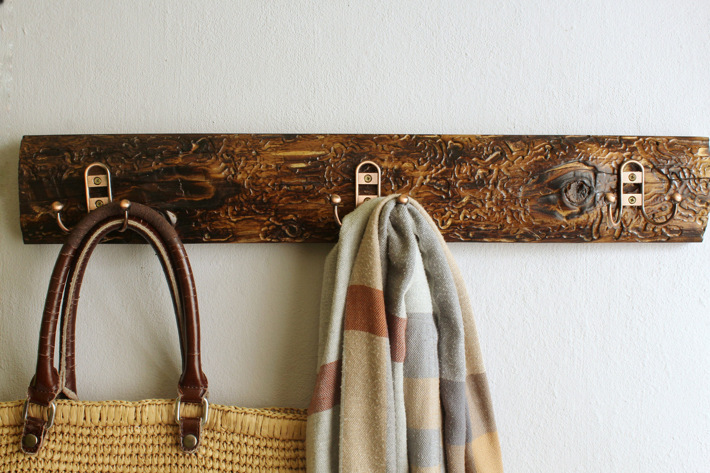 Coat Rack Wall Mount, Coat Hooks for Wall, Rustic Coat Rack