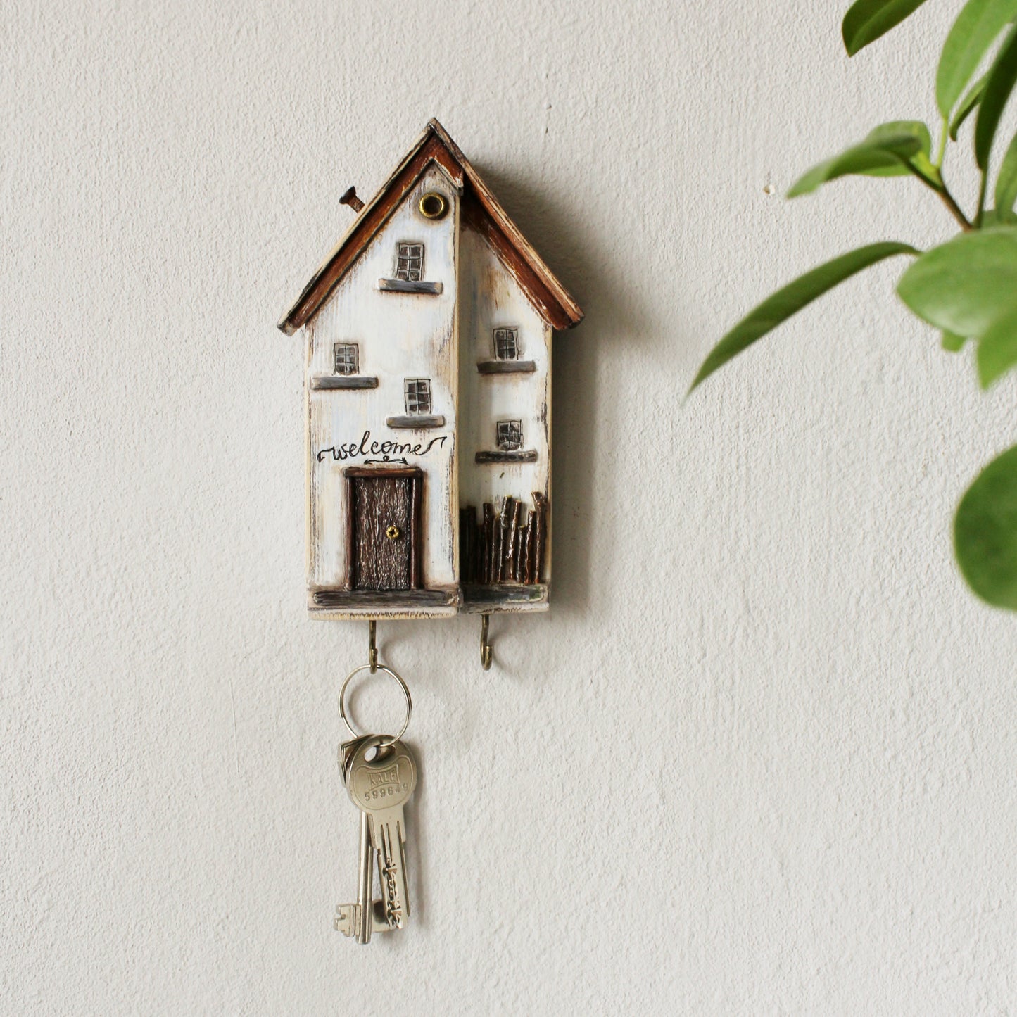 Wooden house, key rack, houses for keys key
