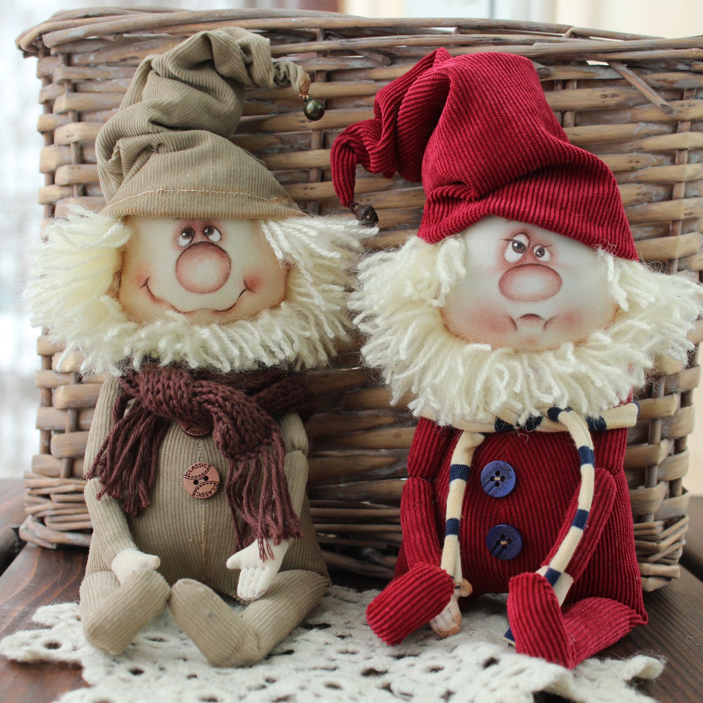 Christmas Gnome Sewing Patterns PDF for Happy and Sad Gnomes
