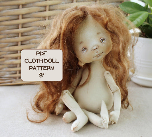 Rag doll pattern 8"