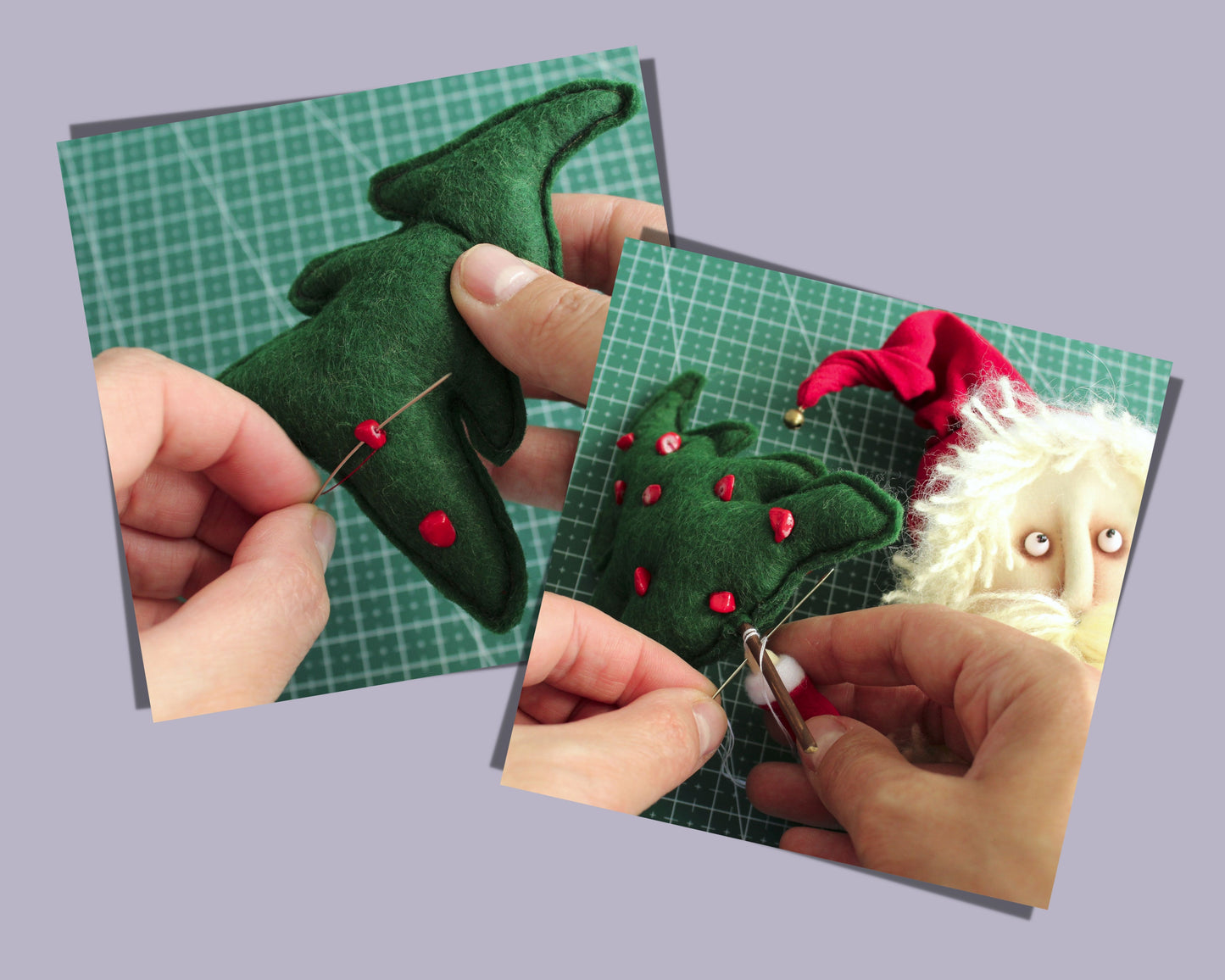 Handmade Christmas Primitive Santa pattern PDF